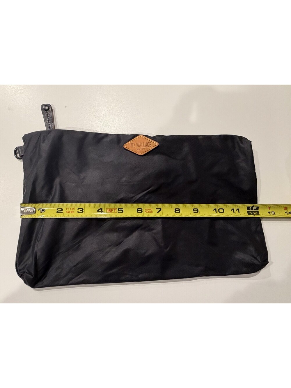 MZ WALLACE Zipper Pouch Cosmetic Makeup Travel Bag Black 7.5x12